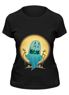 Футболка женская Printio Хэллоуин черная L