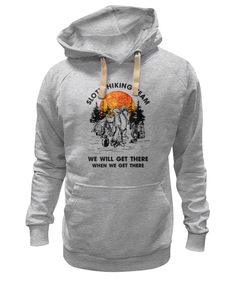 Толстовка унисекс Printio Арт туризм серая L