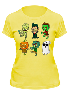 Футболка женская Printio Heroes halloween желтая L