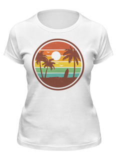 Футболка мужская Printio Райский остров белая L