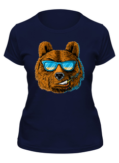 Футболка женская Printio Papa bear синяя L