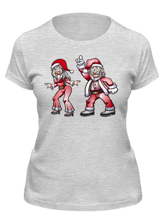 Футболка женская Printio Новогодняя серая L