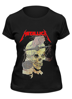 Футболка женская Printio Metallica черная M
