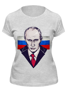 Футболка женская Printio Putin серая M