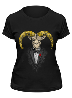 Футболка женская Printio The goatfather черная M