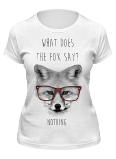 Футболка мужская Printio Лиса в очках белая M