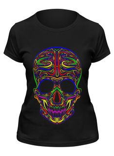 Футболка женская Printio Skull art черная M