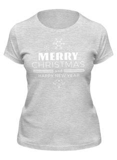 Футболка женская Printio Новогодняя серая M