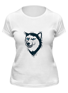 Футболка мужская Printio Хаски белая M