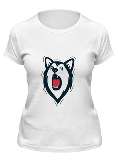 Футболка мужская Printio Хаски белая M