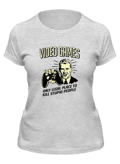 Футболка женская Printio Геймер серая M