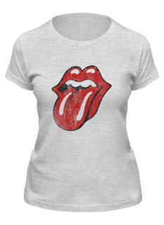 Футболка женская Printio Rolling stones серая M