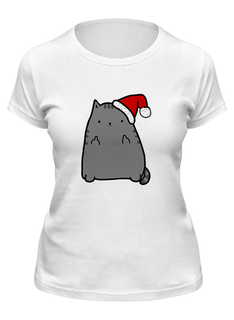 Футболка женская Printio New year cat белая M