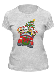 Футболка женская Printio Новогодняя серая M