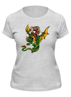 Футболка женская Printio Новогодняя серая M