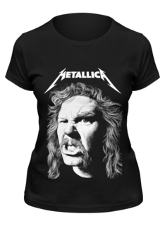 Футболка женская Printio Metallica черная S
