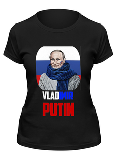 Футболка женская Printio Putin черная S
