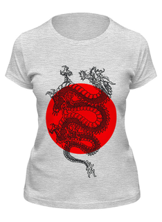 Футболка женская Printio Dragon серая S