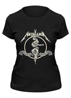 Футболка женская Printio Metallica черная S