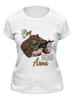 Футболка мужская Printio Bear arms белая S