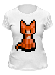 Футболка мужская Printio Лисичка белая S