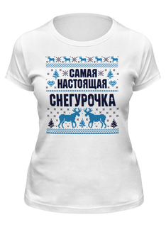 Футболка женская Printio Новый год белая S
