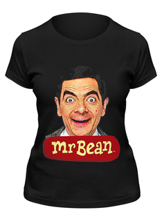 Футболка женская Printio Mr.bean черная XL