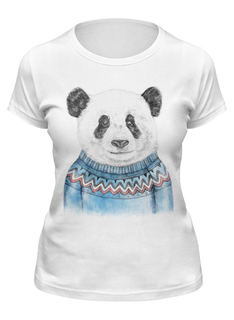 Футболка женская Printio Панда белая XL