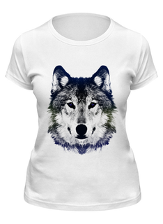 Футболка женская Printio Серый волк белая XL