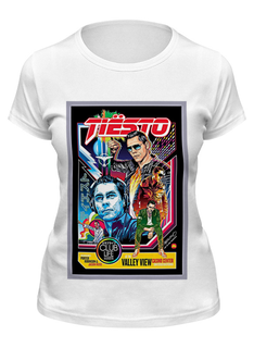 Футболка женская Printio Tiesto белая XL