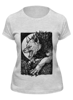 Футболка женская Printio Оборотень серая XL