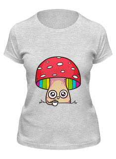 Футболка женская Printio Мухомор серая XL