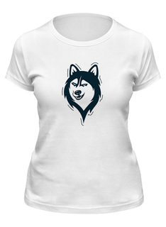 Футболка мужская Printio Хаски белая XL