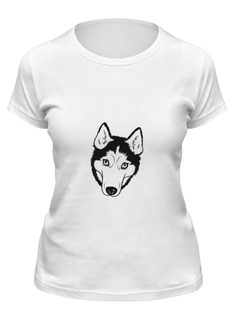 Футболка мужская Printio Хаски белая XL