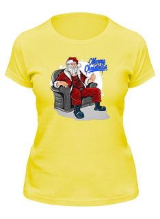 Футболка женская Printio Merry christmas желтая XL