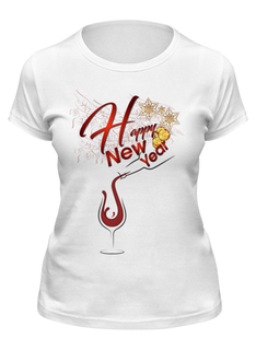 Футболка женская Printio Новогодняя белая XL