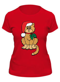 Футболка женская Printio Новогодняя красная XL