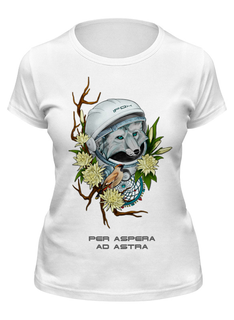 Футболка женская Printio Per aspera ad astra белая L