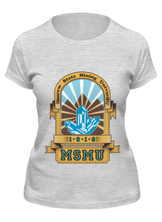 Футболка женская Printio Мужская мггу серая L