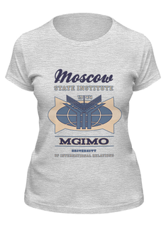 Футболка женская Printio Мужская мгимо серая L