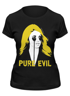 Футболка женская Printio Pure evil черная L