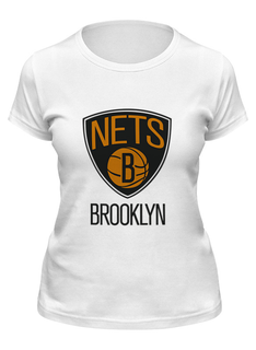 Футболка женская Printio Brooklyn nets белая L