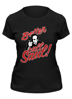 Футболка женская Printio Better call saul черная L