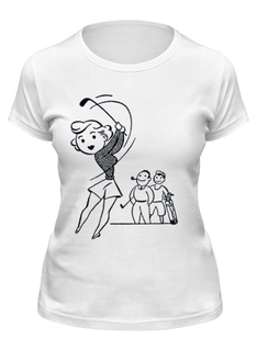 Футболка женская Printio Keep calm and play golf белая L