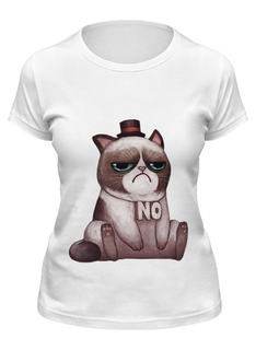 Футболка мужская Printio Котик нет белая L