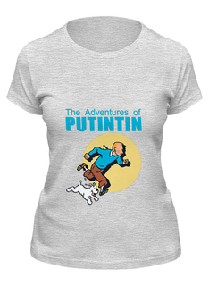Футболка женская Printio Приключения путина серая L