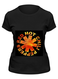 Футболка женская Printio Red hot chili peppers черная L