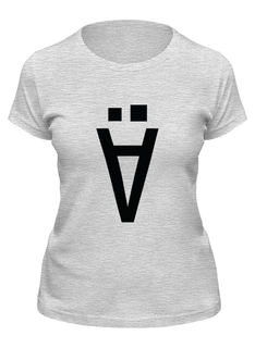 Футболка женская Printio Футболка бородатый буквизм серая L