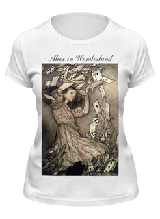 Футболка женская Printio Alice in wonderland белая L