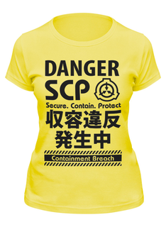 Футболка женская Printio Scp foundation желтая M